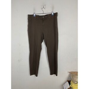 Chicos Brigitte So Slimming Brown Pull On Pants Size 2.5 Regular Womens 14 16